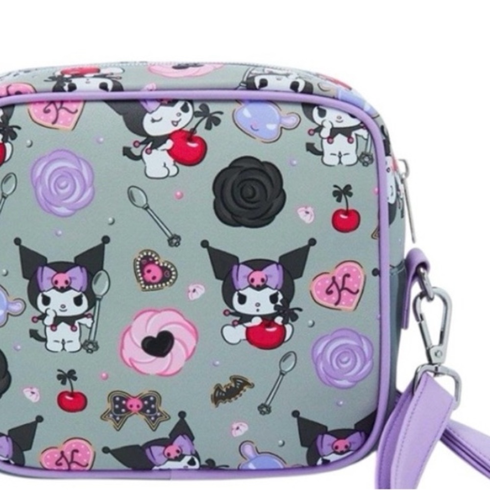 Loungefly Sanrio Crossbody Bag - Purple and Gray - Picture 2 of 4